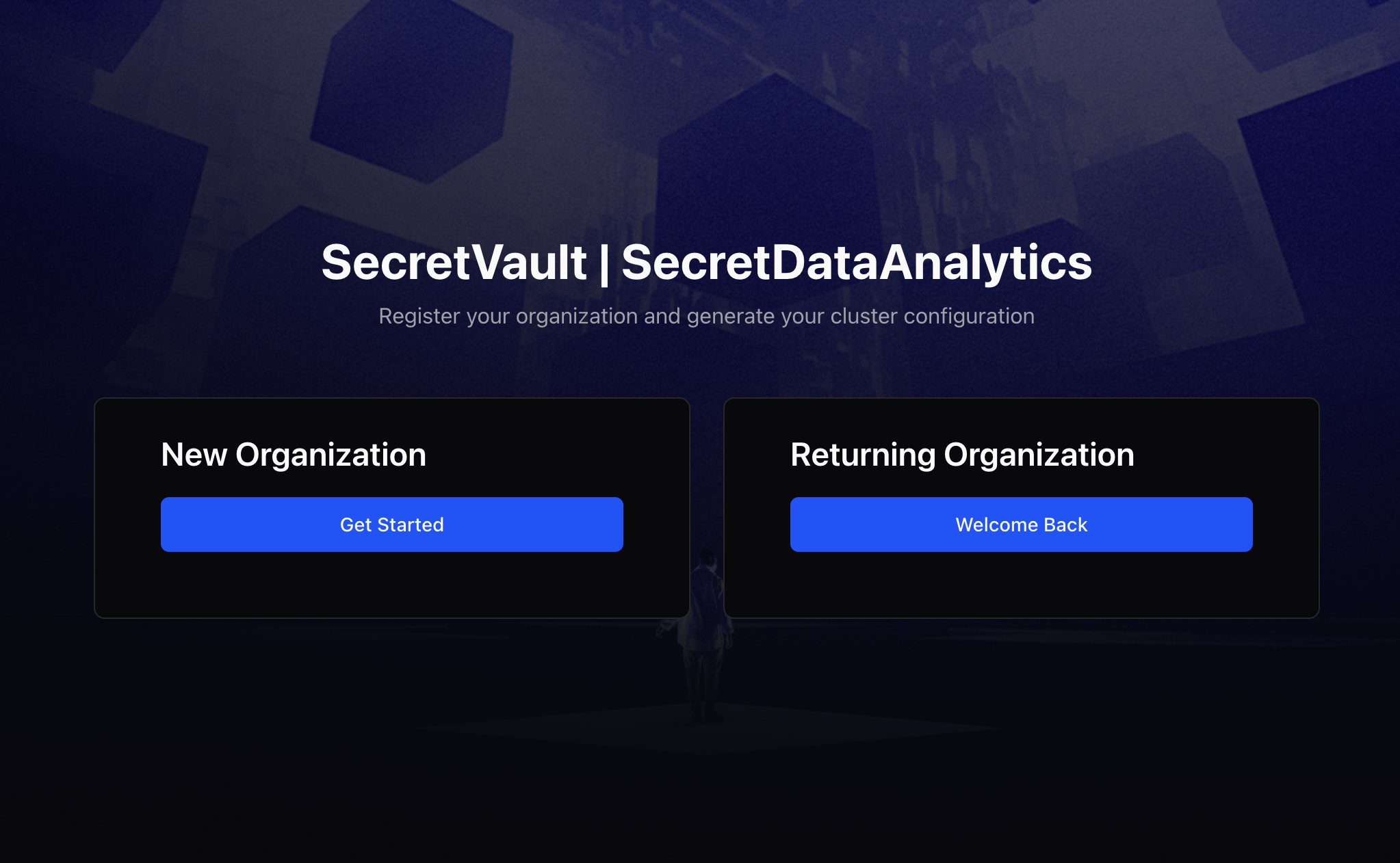 SecretVault Registration Portal